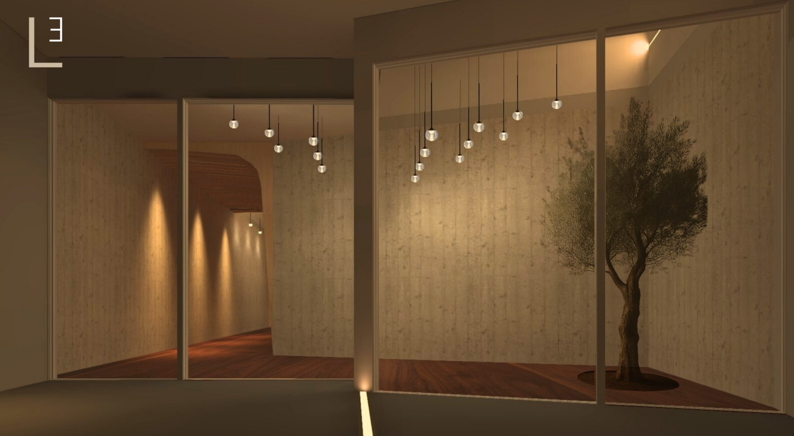 Eingangsbereich Akzentbeleuchtung Salzburg