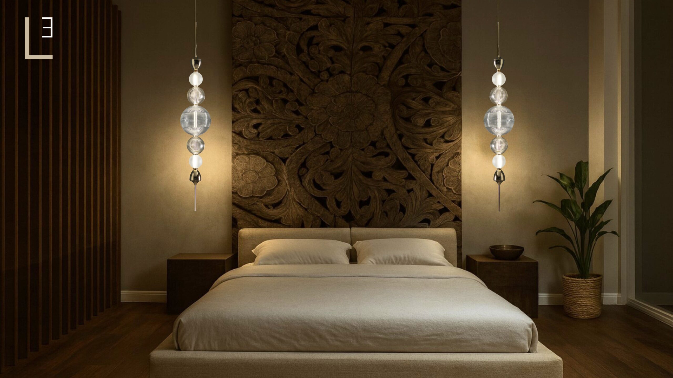 Schlafzimmer Lichtkonzept Privatvilla Salzburg